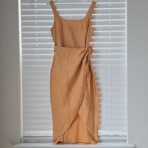 Aritzia Asymmetrical Wrap Sheath Dress